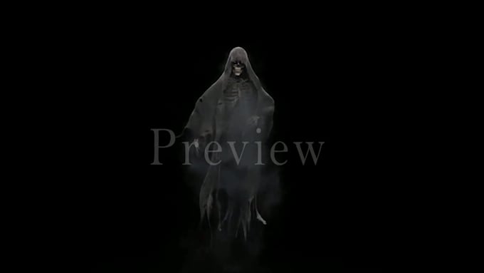 make scary reaper halloween video