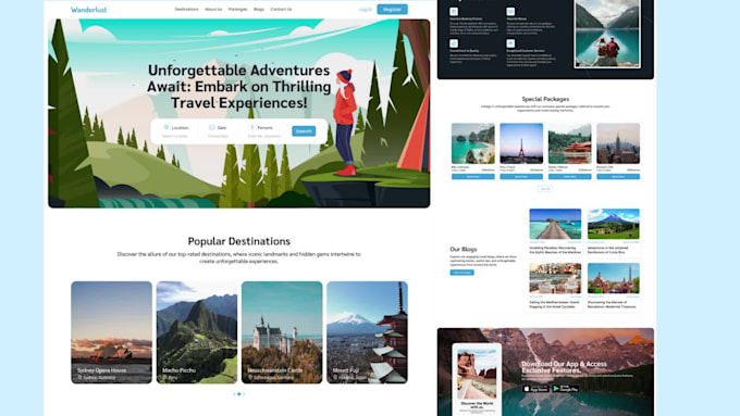 Do landing page and website ui ux design in figma by Arisha_alee | Fiverr