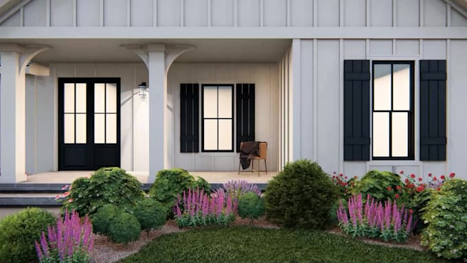 do architectural 3d rendering, home exterior 3d modeling