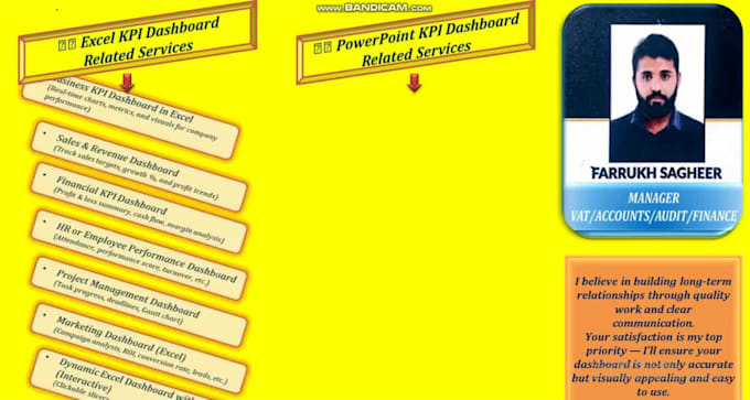 create professional KPI dashboard with excel and powerpoint