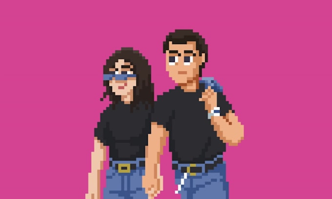do pixel art portrait for you