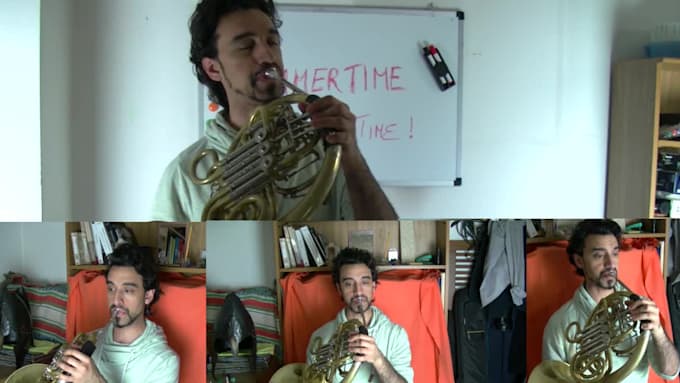 write a brass ensamble arrangement for your song
