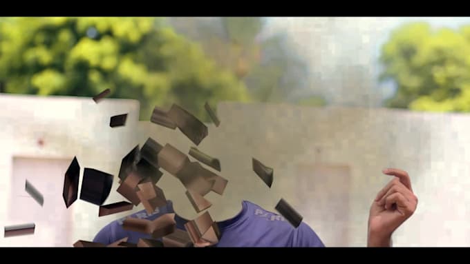 make shattered effect your face video in full hd in 24 hours