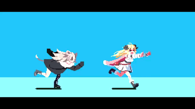 create pixel art animation for characters, gif sprites or 8bit animation