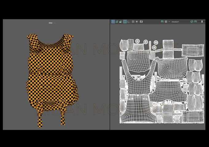 uv map any 3d model