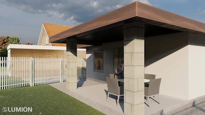 Make a outside render of your home by Rajan505 | Fiverr