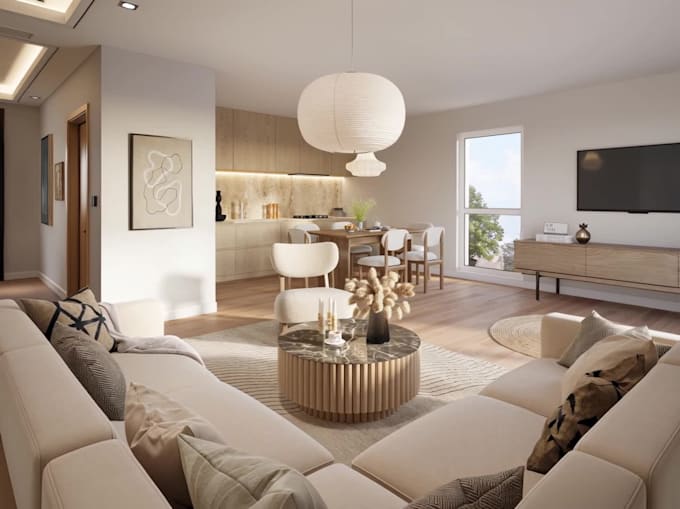 design and render 3d interiors for houses