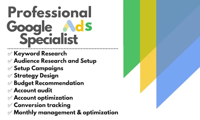 setup, audit and optimize the google ads or adwords PPC campaigns