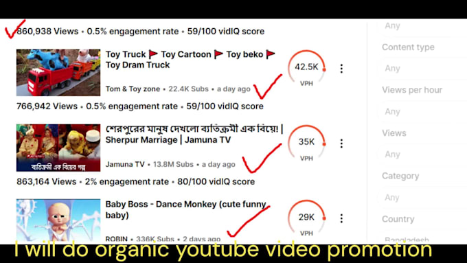do organic youtube video promotion
