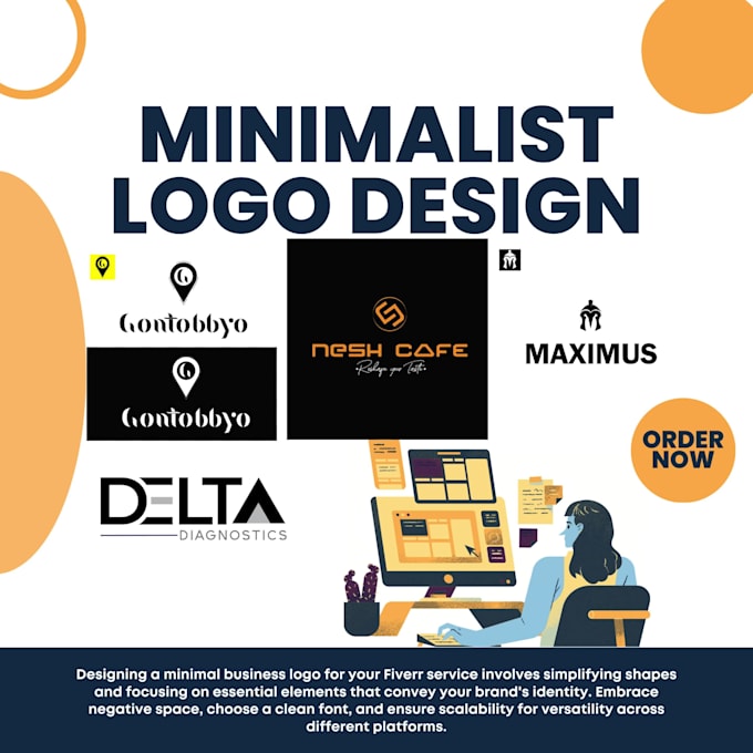 design minimal logo for your brand