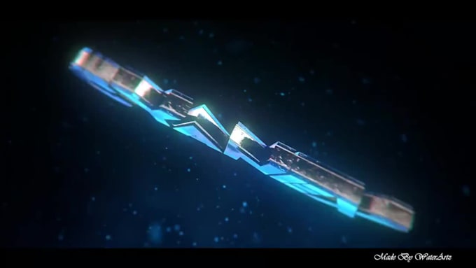 create a 3d intro with special effects from scratch with your name or logo