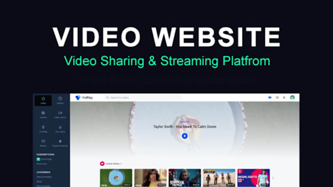 build a video streaming website