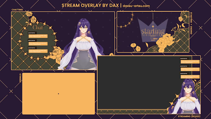 design unique and customized stream overlays for vtubers
