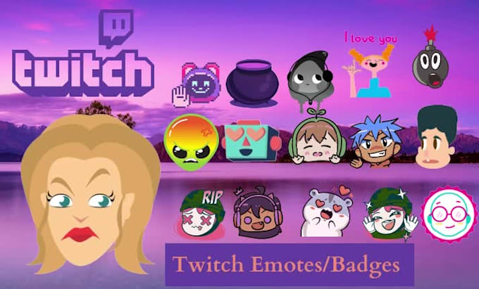 create superb twitch emotes and sub badges