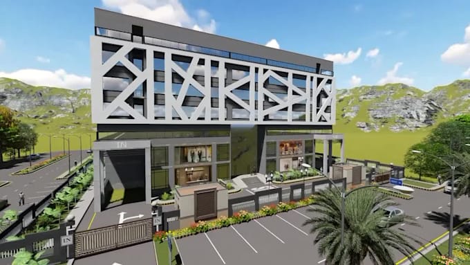 make architectural 3d exterior, interior rendering and walkthrough animation
