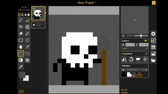 I made a small program that helps with pixel art. Turn any image