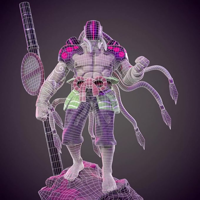 do 3d character modeling and rigging from 2d to 3d