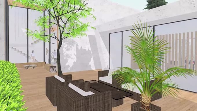 create any architectural 3d model and renders in sketchup