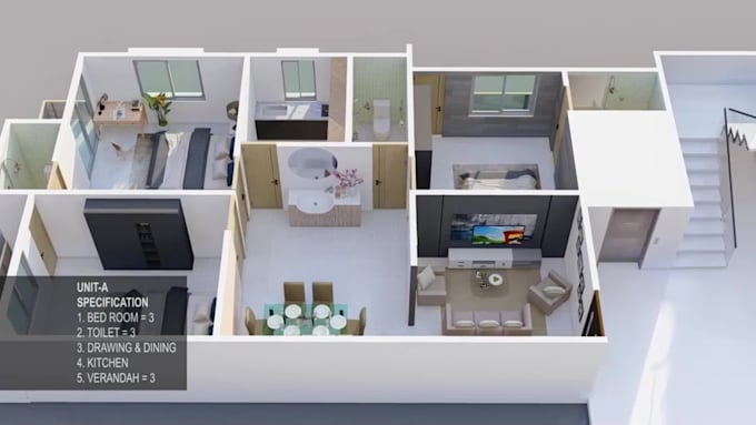interior design rendering homes spas and offices