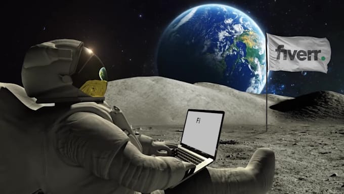 make astronaut logo animation