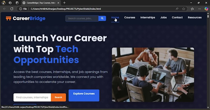 develop your website with clean code and modern technologies