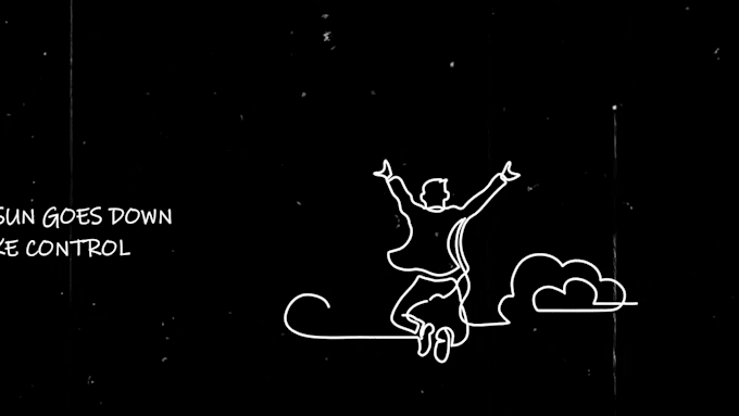 create hand drawn animated lyric video