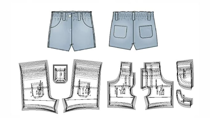 create professional sewing pattern, size grading for any garment in dxf and PDF