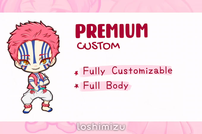 draw adorable chibi anime character for pfp, oc, or fanart