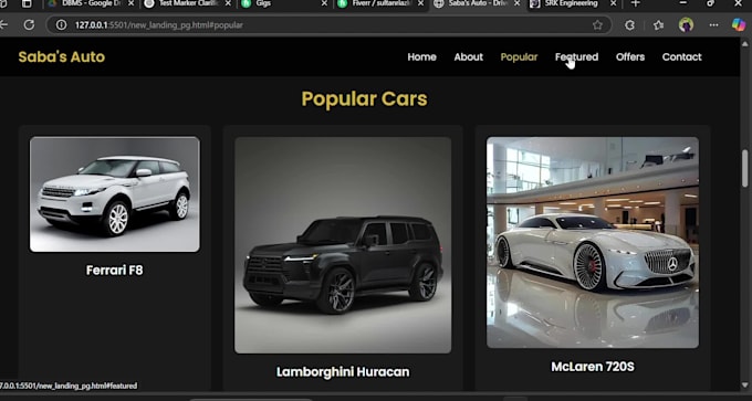 Design a responsive landing page using html, css, and js by ...