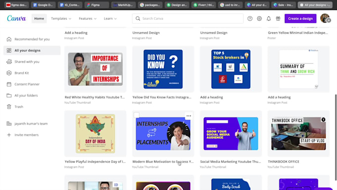 design everything  in canva editable