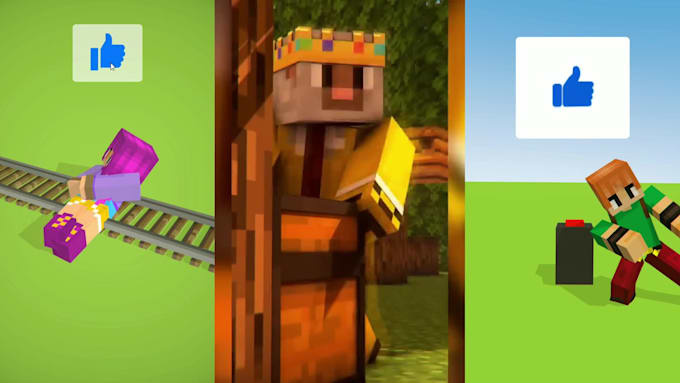 make minecraft short animation for you