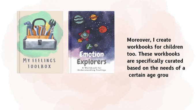 create mental health worksheets, journals, infographics, and workbooks