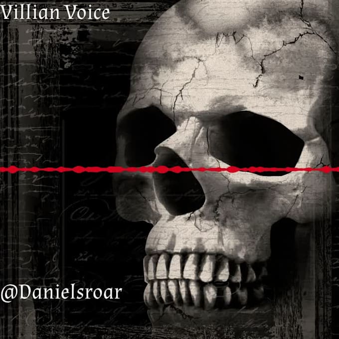 record an evil villain character voice over