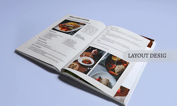 format and design cookbook and recipes book