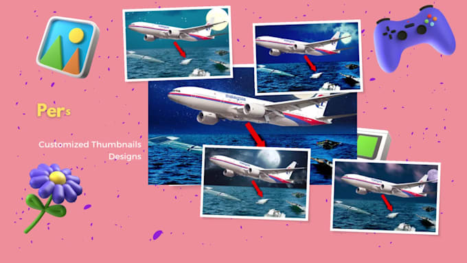 design premium custom youtube thumbnails in 3 hrs