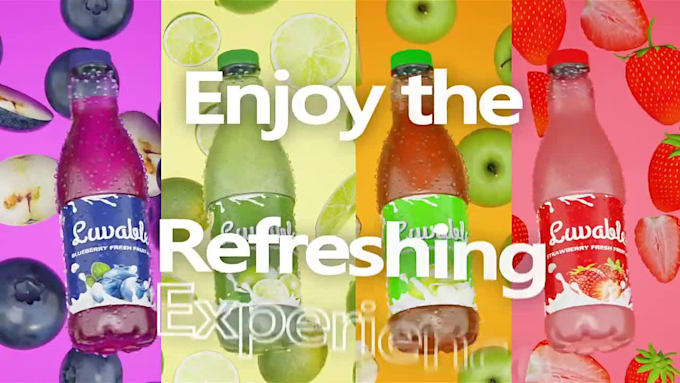 create realistic 3d soda can animation ads 3d beverages animation 3d cgi bottle