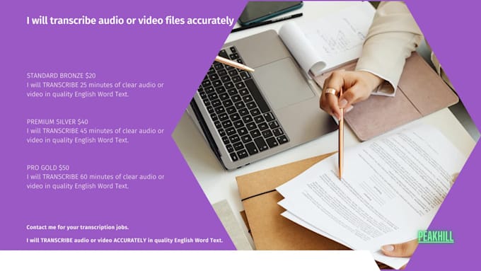 transcribe audio or video files accurately
