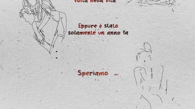 create a hand drawn lyric music video