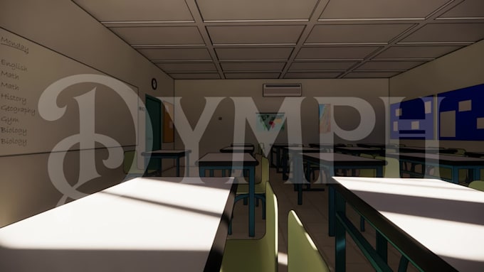 make 3d room, landscape, etc, for comic or webtoon background using sketchup