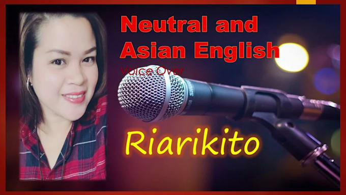 record a neutral, asian english voice over