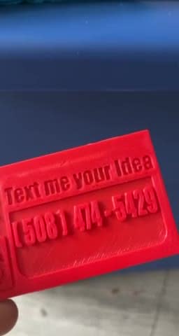 do 3d printed business card