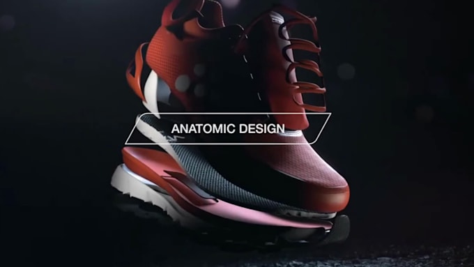 do 3d rendering shoe product animation, 3d  modelling 3d product animation