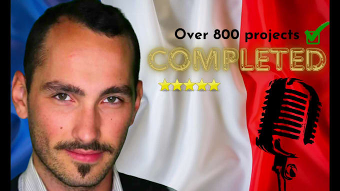 record and edit french male pro voice over