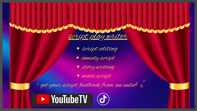 deliver creative and well structured scripts for any purpose