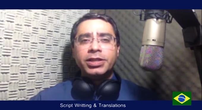 record professional voiceovers in portuguese from brazil