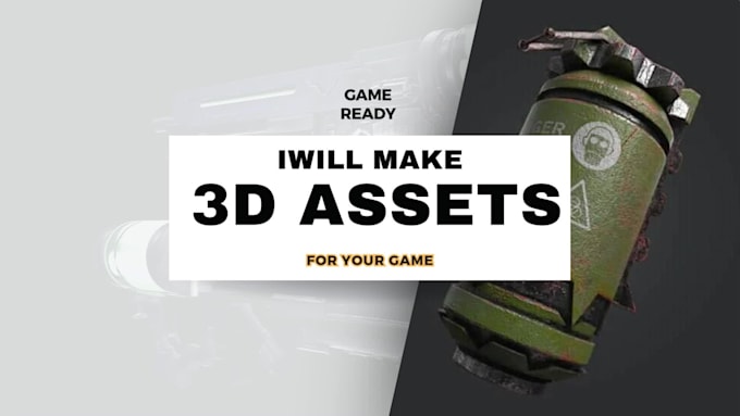 make high quality 3d game assets