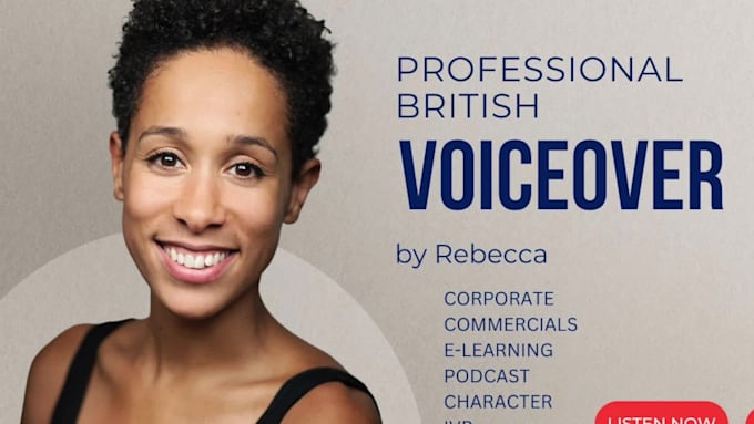 record a professional british female voiceover