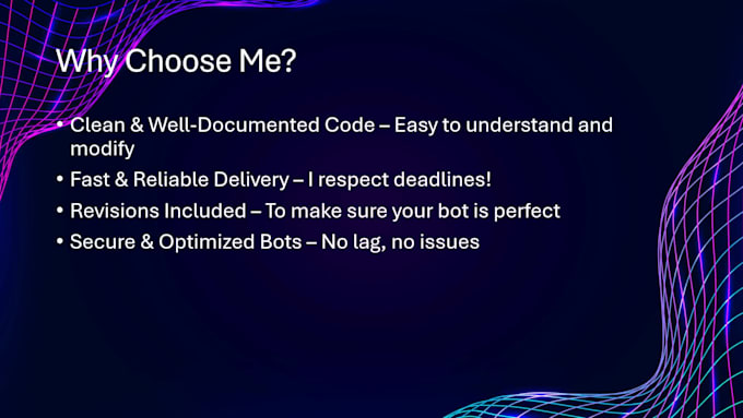 develop a feature rich discord bot with custom commands