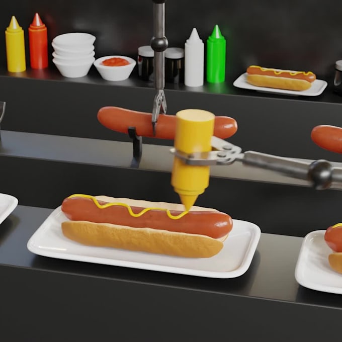 do robot designs and detailed hard surface models in precision and creativity