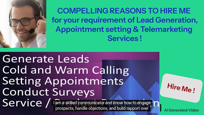 do telemarketing, appointment setting, lead generation